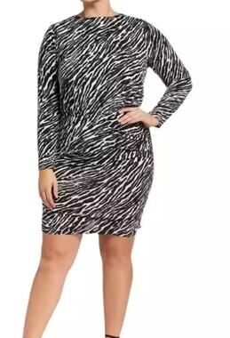 PLUS Size 2X | MICHAEL KORS Figure Flattering Stretch Knit Dress | NEW with Tags